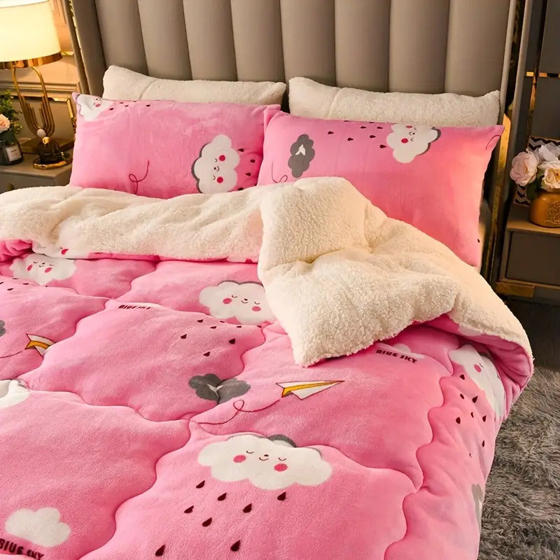 Luxe couette d'hiver, douce et thème cartoon