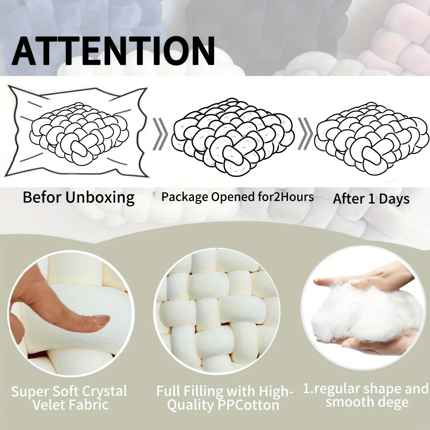 Coussin Nœud Cozy Décor de Lit﻿