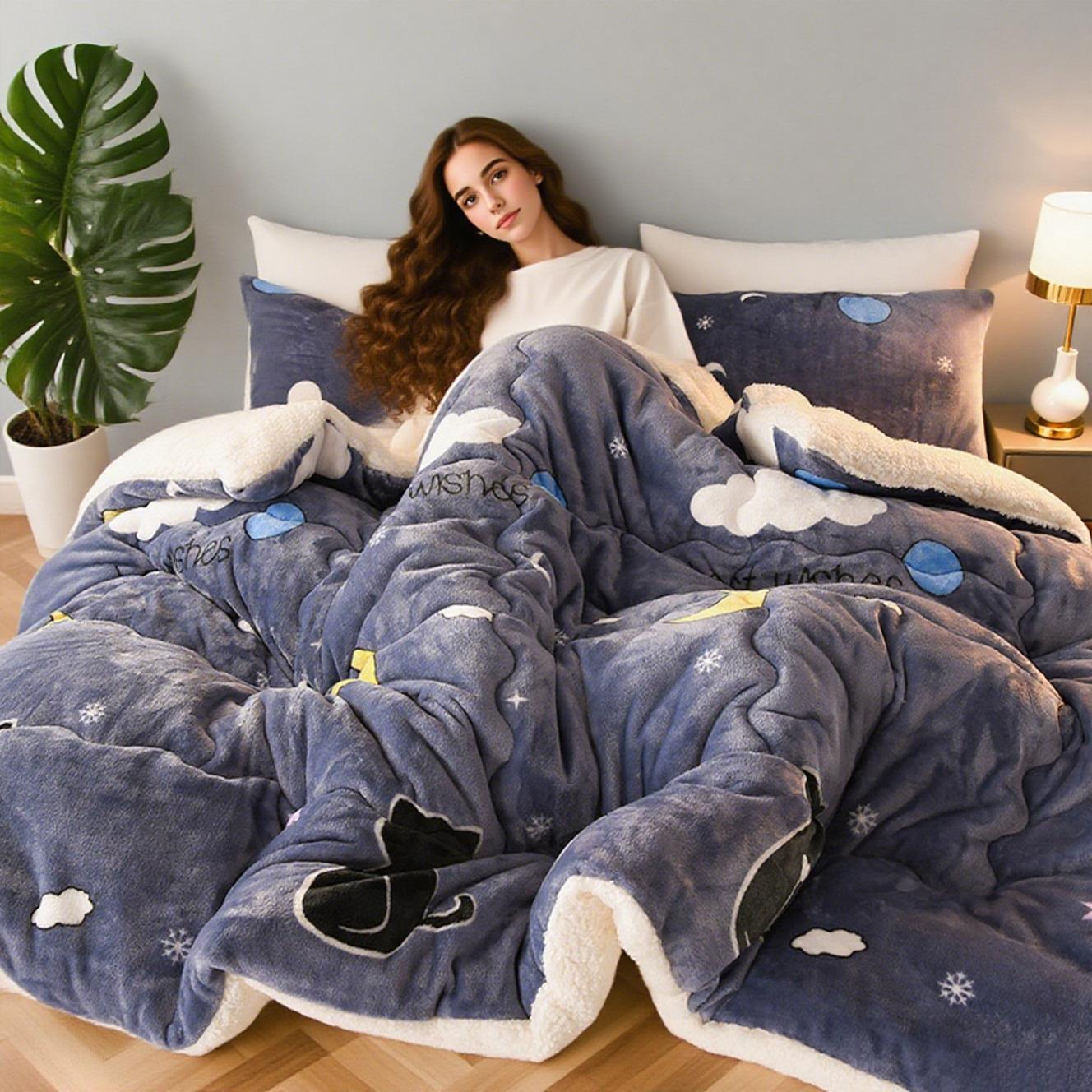 Luxe couette d'hiver, douce et thème cartoon