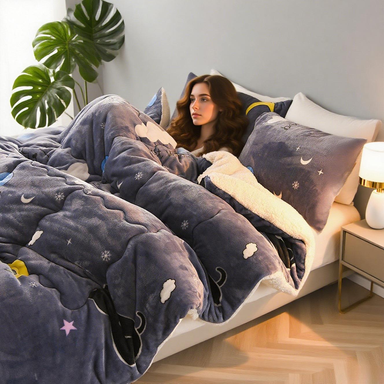 Luxe couette d'hiver, douce et thème cartoon