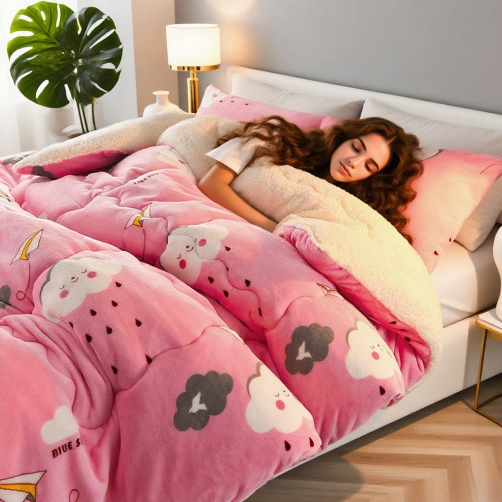 Luxe couette d'hiver, douce et thème cartoon