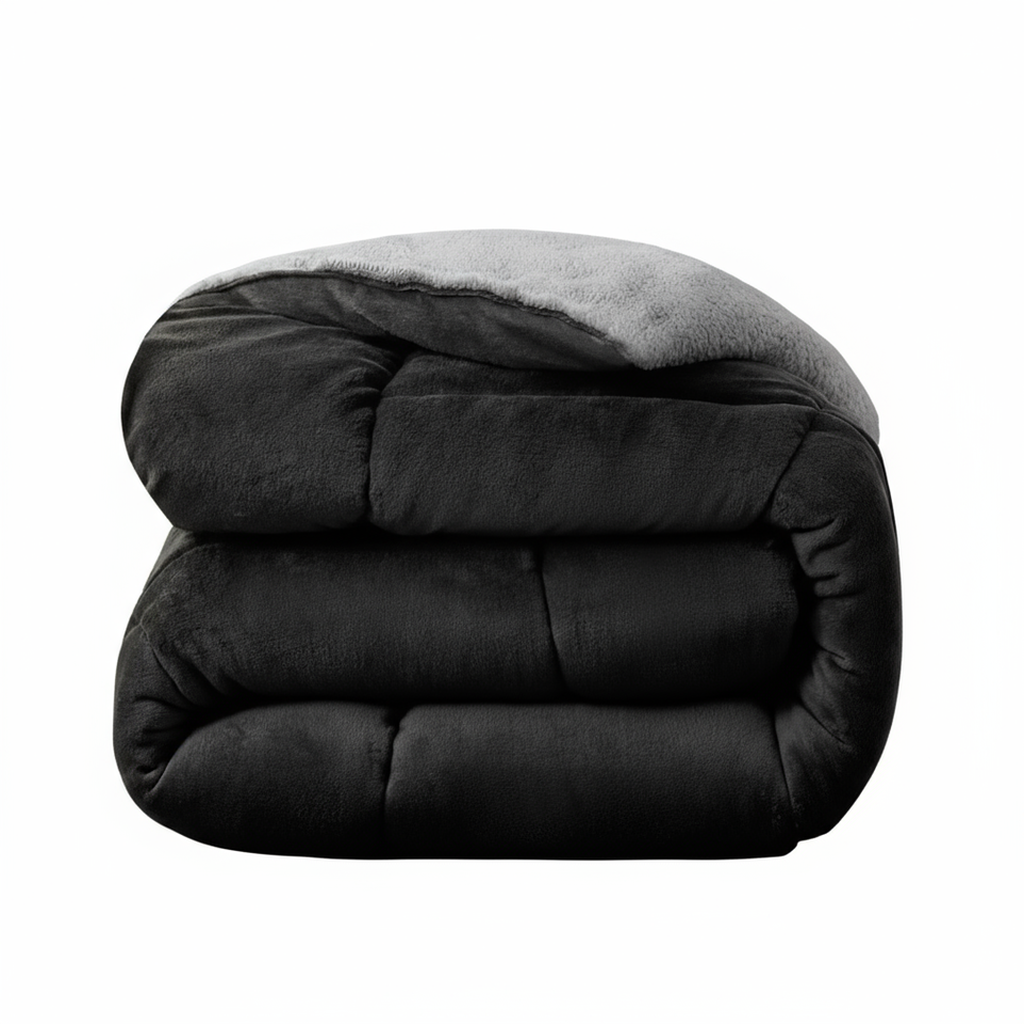 Couette de luxe d'hiver extra chaude sans housse - Gris Profond