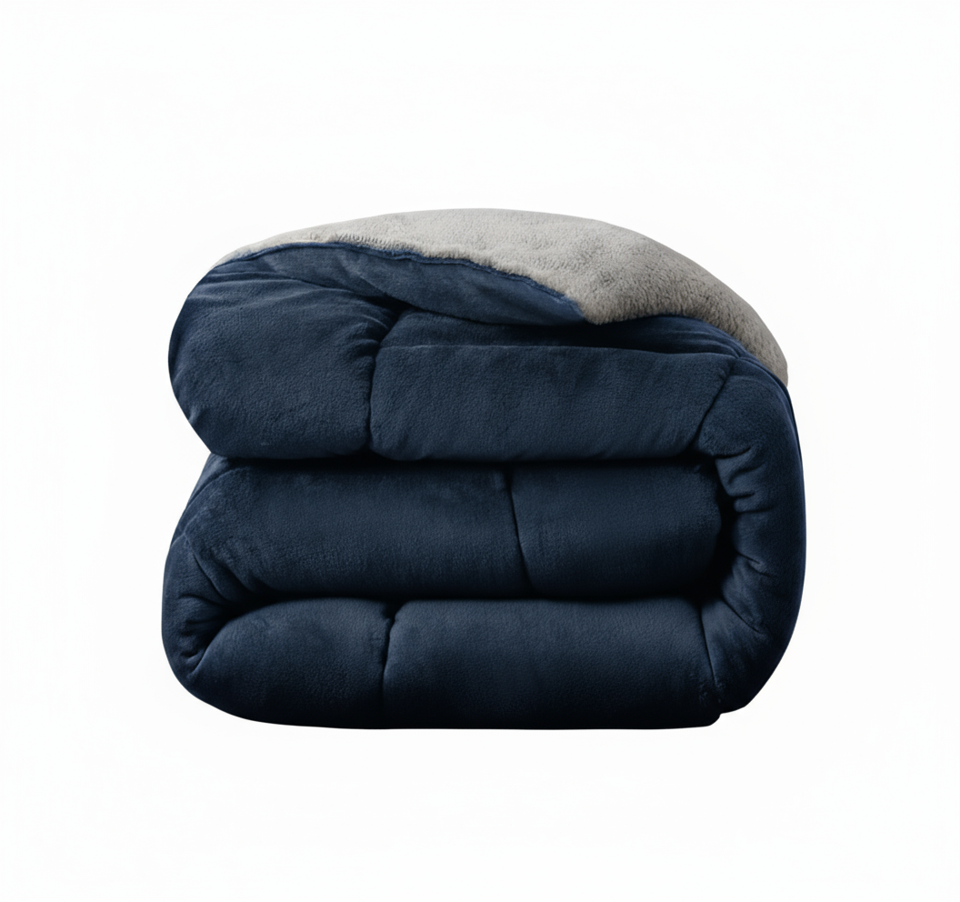 Couette de luxe d'hiver extra chaude sans housse - Gris Profond