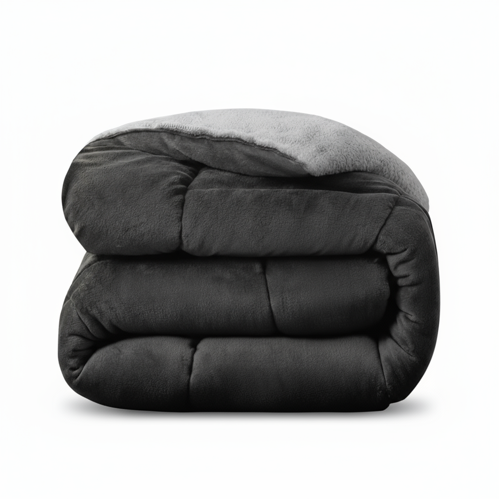 Couette de luxe d'hiver extra chaude sans housse - Gris Profond